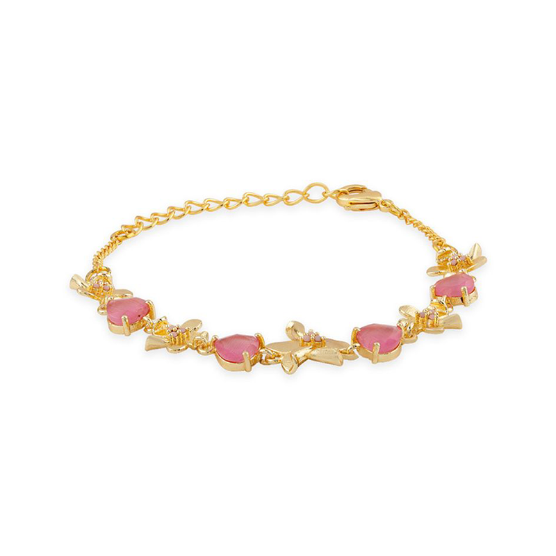 Picture of Love Paradise Floral Motif Chain Bracelet