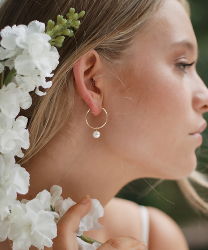 Picture of Classic Elegance Akoya Cultured Pearl Lever Back Earrings