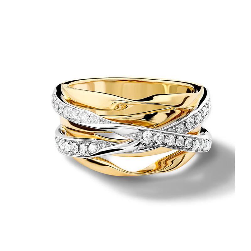 Picture of Tagliatelle Mixed Diamond Ring